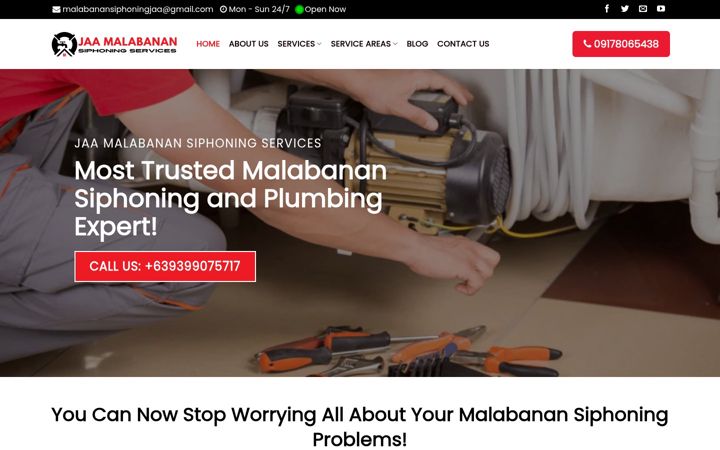 Screenshot of jaamalabanansiphoningservices.com
