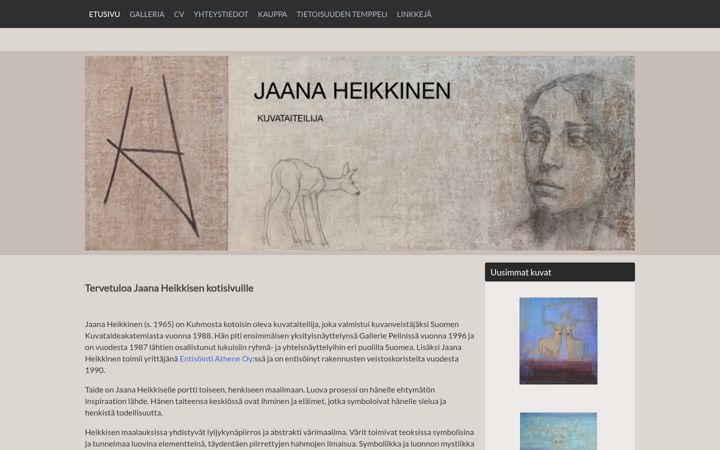 Screenshot of jaanaheikkinen.com
