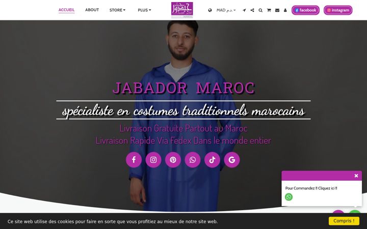 Screenshot of jabadormaroc.com