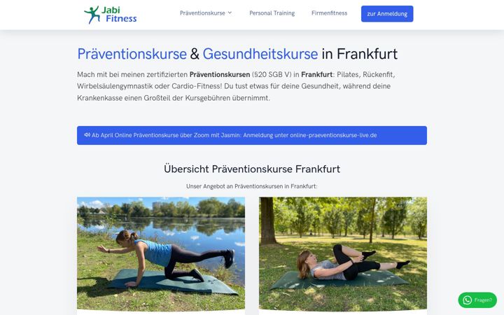 Screenshot of jabi-gesundheitskurse.de