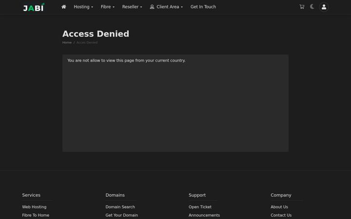 Screenshot of jabi.co.za