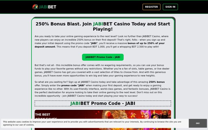 Screenshot of jabibetbonus.com