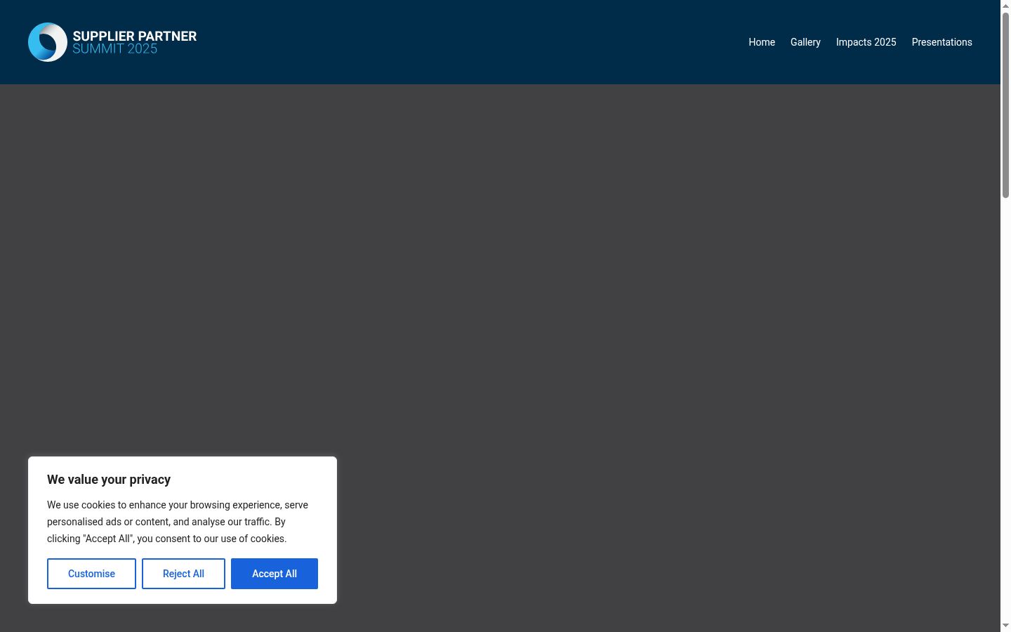 Screenshot des Einwilligungsbanners vor jeglicher Interaktion
