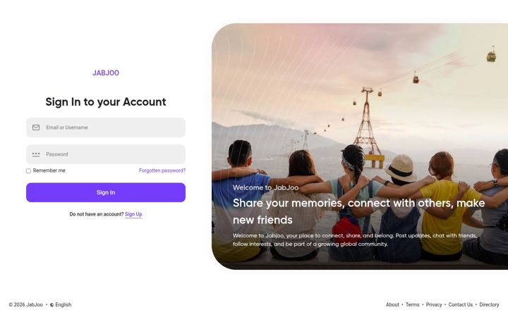Screenshot of jabjoo.com