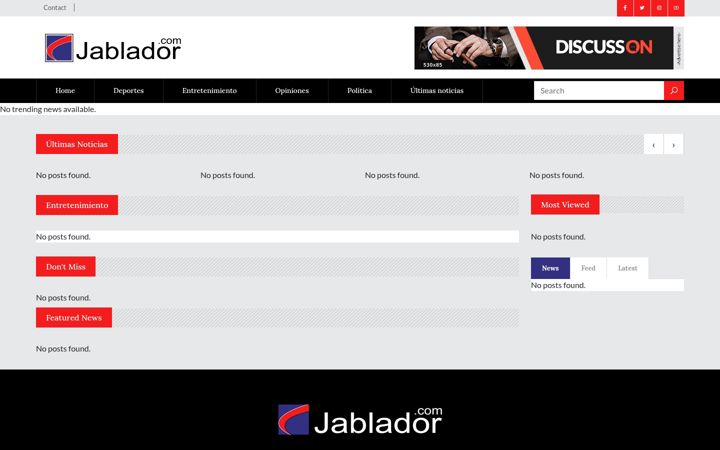 Screenshot of jablador.com