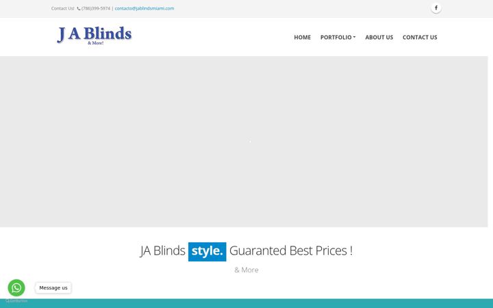 Screenshot of jablindsmiami.com