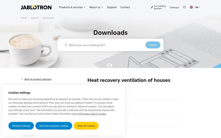 Screenshot of jablotronlt.com
