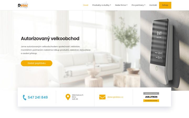 Screenshot of jablotronvbrne.cz