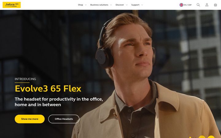 Screenshot of jabra.co.uk