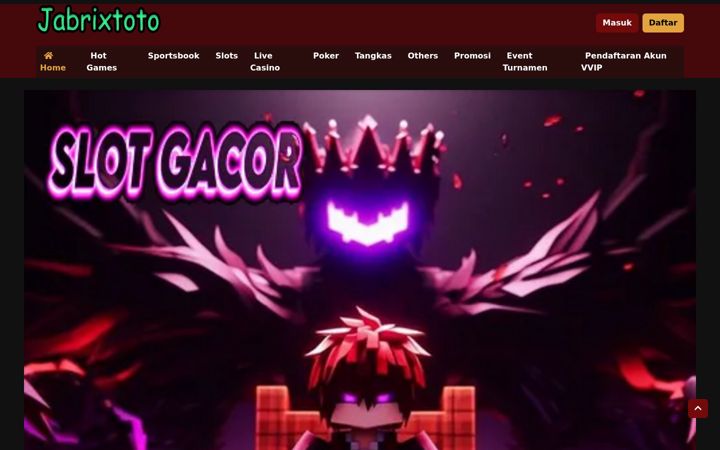 Screenshot of jabrixtoto.org
