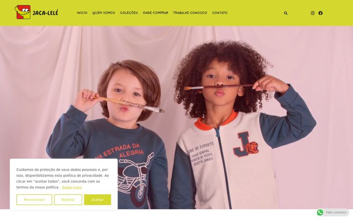 Screenshot of jacalele.com.br