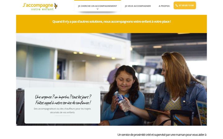 Screenshot of jaccompagnevotreenfant.fr
