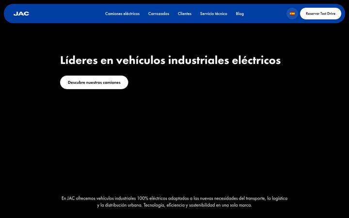 Screenshot of jacforkliftspain.com