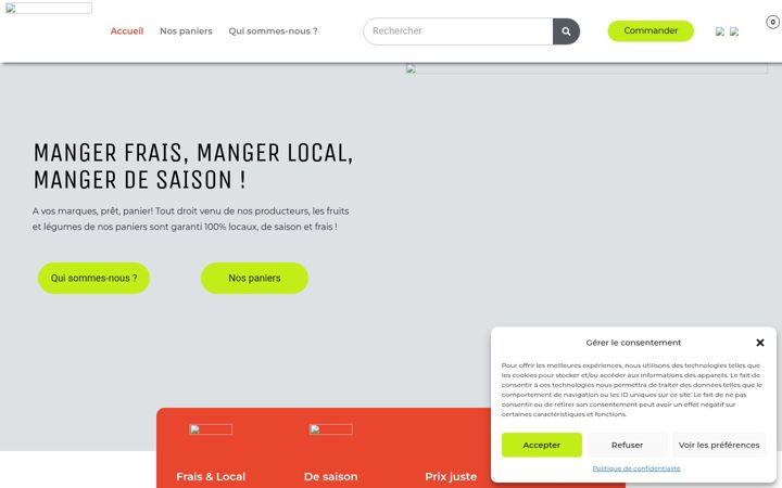 Screenshot of jachetemonpanier.fr