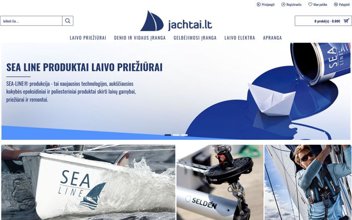 Screenshot of jachtai.lt