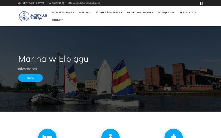 Screenshot of jachtklub.elblag.pl