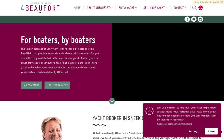 Screenshot of jachtmakelaardij4beaufort.nl