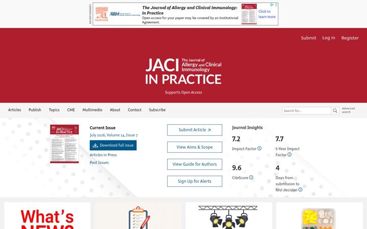 Screenshot ta' jaci-inpractice.org