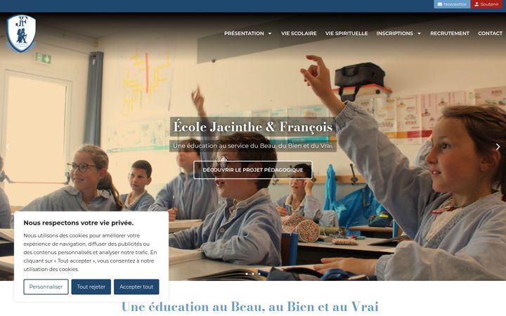 Screenshot of jacintheetfrancois.fr