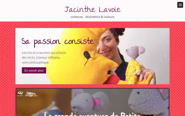 Screenshot of jacinthelavoie.com