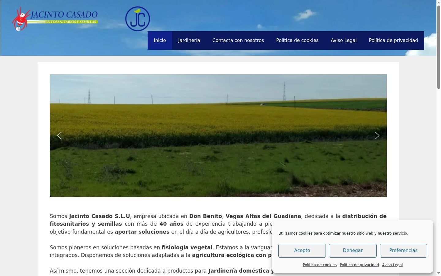 Screenshot des Einwilligungsbanners vor jeglicher Interaktion