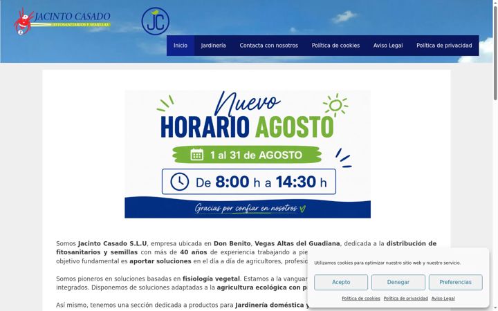 Screenshot of jacintocasado.es