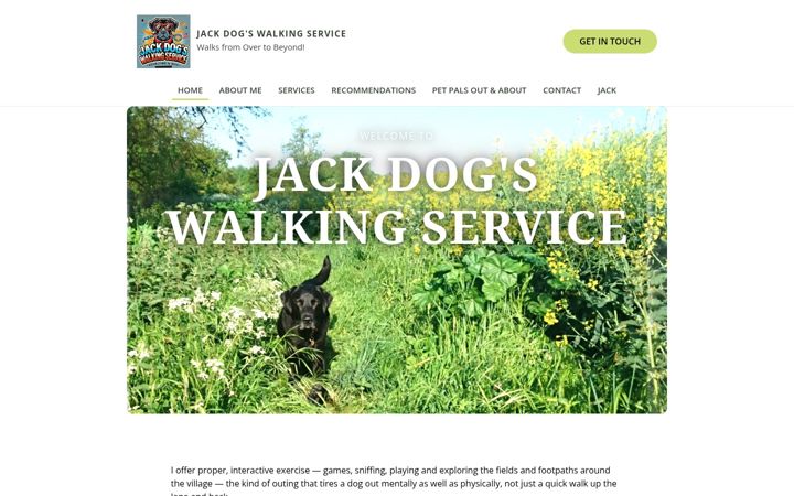Screenshot of jack-dog.com