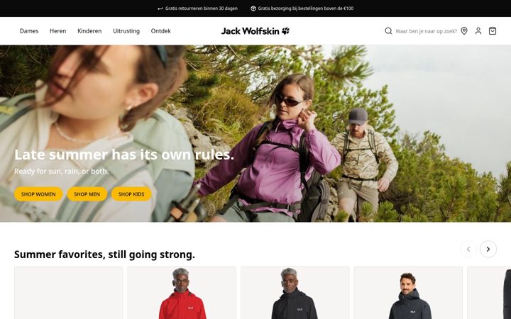 Screenshot of jack-wolfskin.be