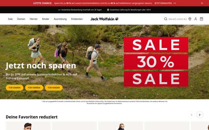 Screenshot of jack-wolfskin.ch