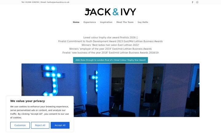 Screenshot of jackandivy.co.uk