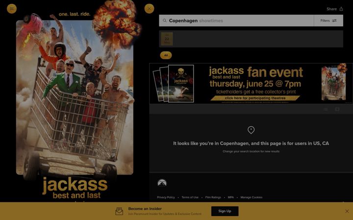 Screenshot of jackassmovie.com
