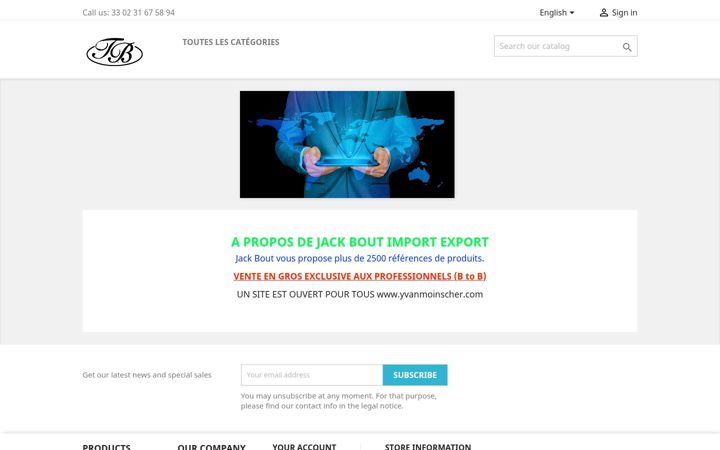 Screenshot of jackbout.com