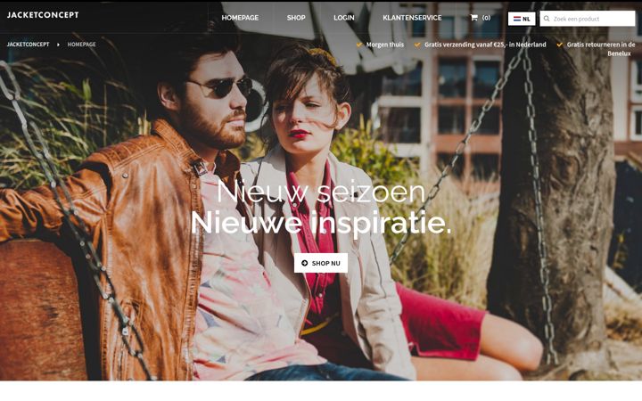 Screenshot of jacketconcept.com