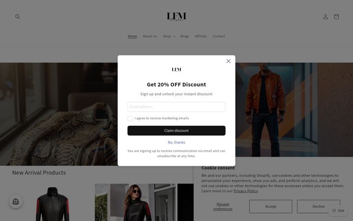 Screenshot of jacketrider.com
