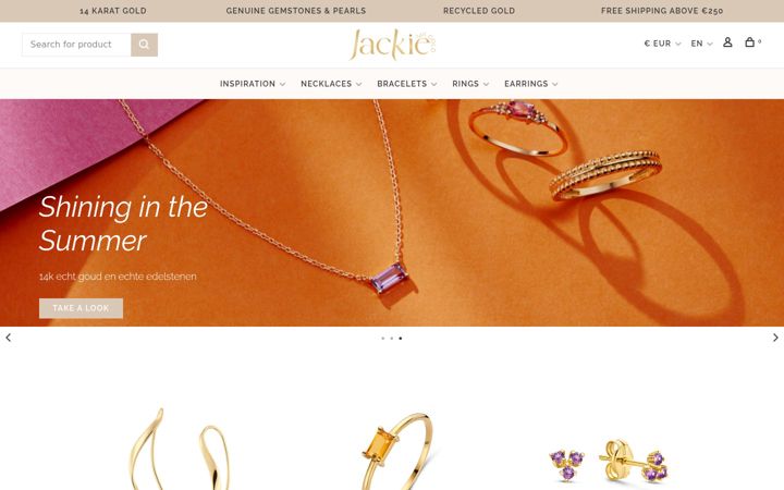 Screenshot of jackie-gold.com