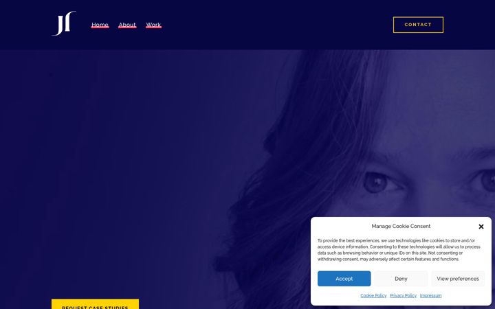 Screenshot of jackietorizani.com