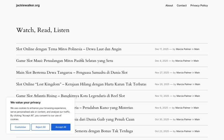 Screenshot of jackiewalker.org