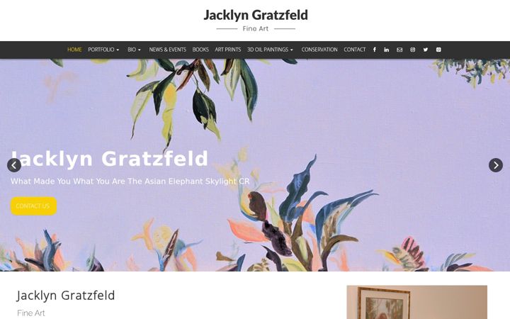 Screenshot of jacklyngratzfeld.com