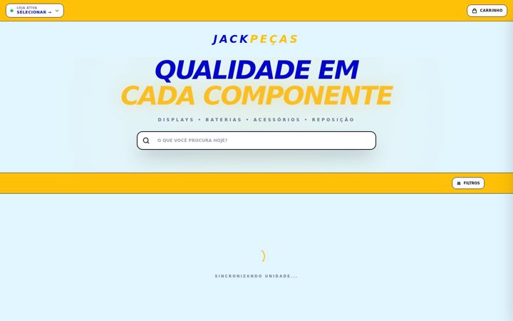 Screenshot of jackpecas.com.br
