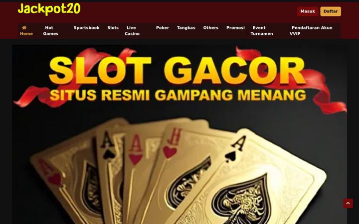 Screenshot of jackpot20.com