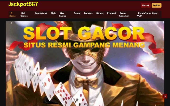 Screenshot of jackpot567.org