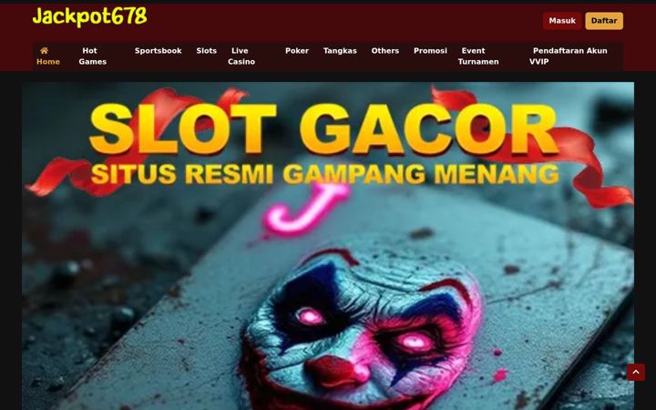 Screenshot of jackpot678.org