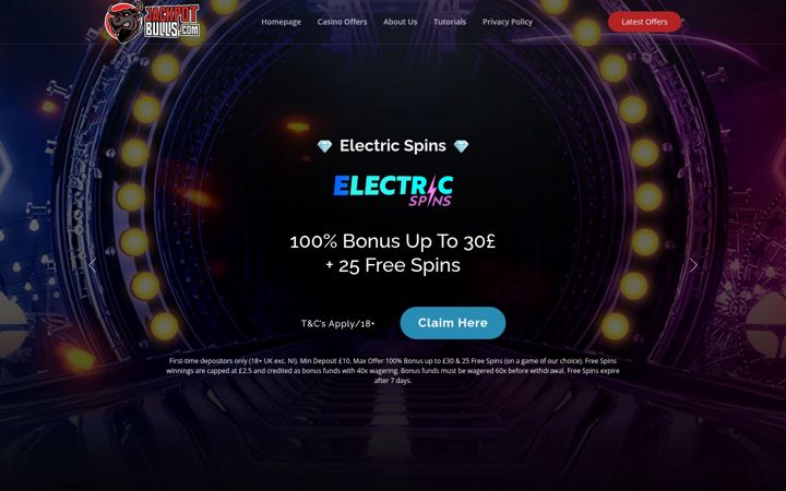 Screenshot of jackpotbulls.com