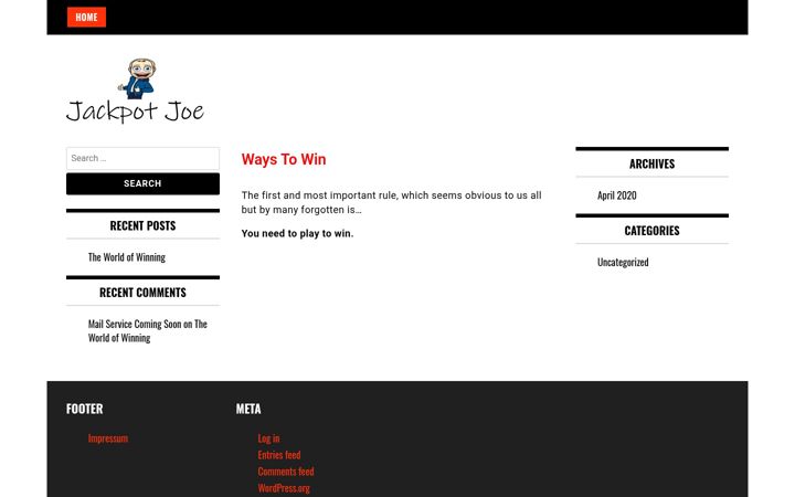 Screenshot of jackpotjoe.de