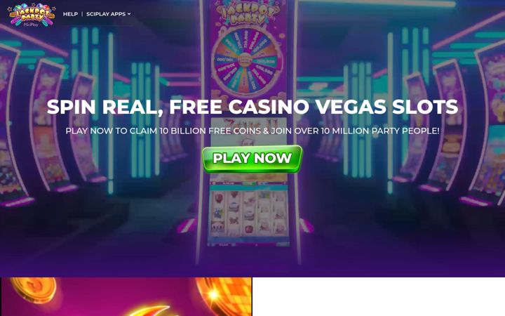 Screenshot of jackpotparty.com