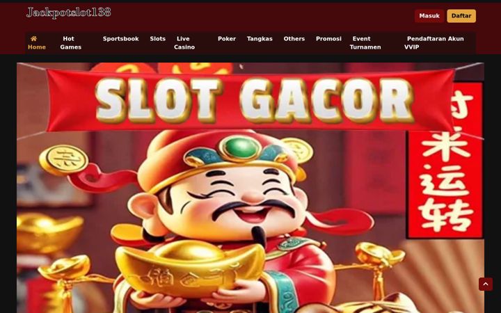 Screenshot of jackpotslot138.com