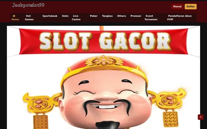 Screenshot ta' jackpotslot99.com