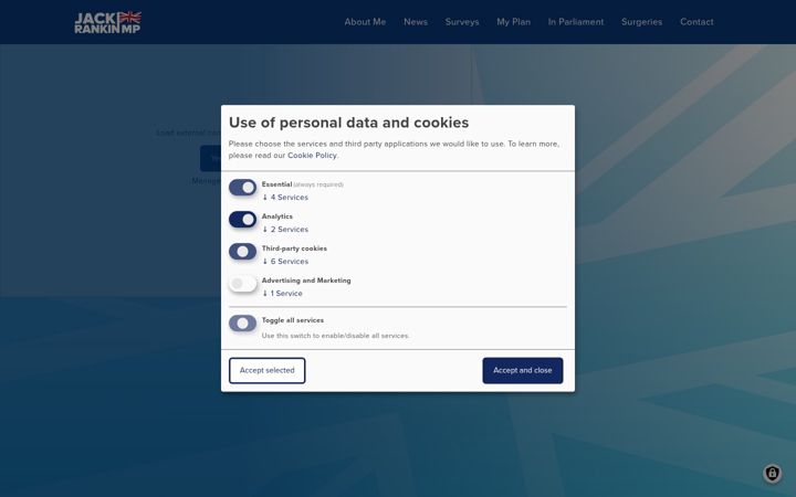 Screenshot of jackrankin.org.uk