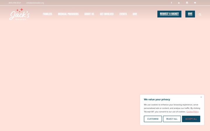 Screenshot of jacksbasket.org