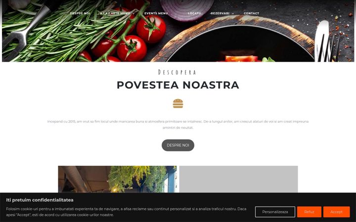 Screenshot of jacksbistro.ro